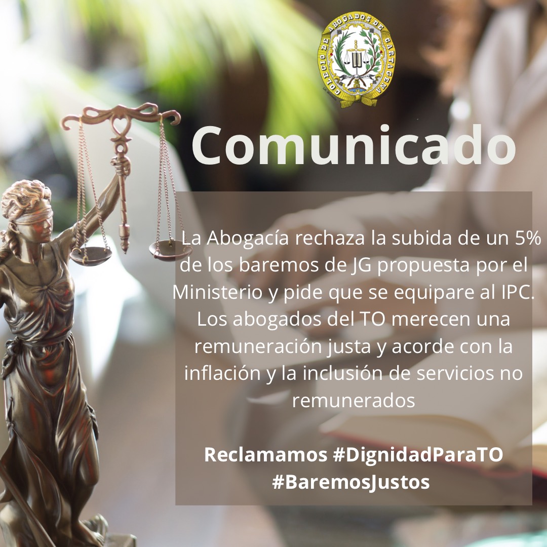 El Ministerio ofrece una subida de los baremos de Justicia Gratuita del 5%, pero laAbogacía reclama que se ajusten a la evolución del IPC